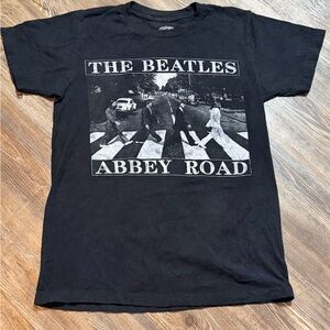 The Beatles vintage Black Cotton T-Shirt